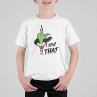 I Saw That T Shirt For Kid Funny Elf Hand Christmas - Wonder Print Shop