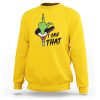 I Saw That Sweatshirt Funny Elf Hand Christmas - Wonder Print Shop