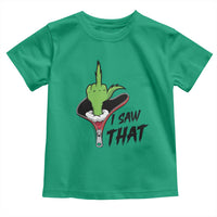 I Saw That Toddler T Shirt Funny Elf Hand Christmas - Wonder Print Shop