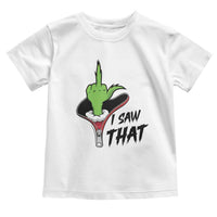 I Saw That Toddler T Shirt Funny Elf Hand Christmas - Wonder Print Shop