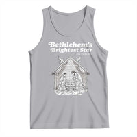 Nativity Scene Tank Top Brightest Star of Bethlehem He Is Born Christian Christmas - Wonder Print Shop