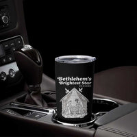 Nativity Scene Tumbler Cup Brightest Star of Bethlehem He Is Born Christian Christmas - Wonder Print Shop