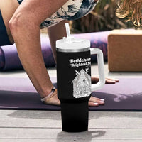 Nativity Scene Tumbler With Handle Brightest Star of Bethlehem He Is Born Christian Christmas - Wonder Print Shop