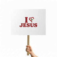 Jesus Christian Protest Sign Religious Faith Inspirational Bible Verse - Wonder Print Shop