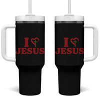 Jesus Christian Tumbler With Handle Religious Faith Inspirational Bible Verse - Wonder Print Shop