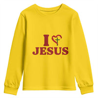 Jesus Christian Youth Sweatshirt Religious Faith Inspirational Bible Verse - Wonder Print Shop