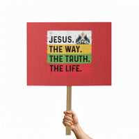 Jesus Christian Protest Sign The Way The Truth The Life Nativity Scene - Wonder Print Shop