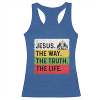 Jesus Christian Racerback Tank Top The Way The Truth The Life Nativity Scene - Wonder Print Shop