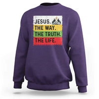 Jesus Christian Sweatshirt The Way The Truth The Life Nativity Scene - Wonder Print Shop