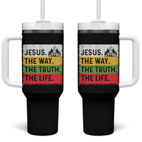 Jesus Christian Tumbler With Handle The Way The Truth The Life Nativity Scene - Wonder Print Shop