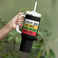 Jesus Christian Tumbler With Handle The Way The Truth The Life Nativity Scene - Wonder Print Shop