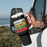 Jesus Christian Tumbler With Handle The Way The Truth The Life Nativity Scene - Wonder Print Shop