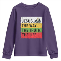 Jesus Christian Youth Sweatshirt The Way The Truth The Life Nativity Scene - Wonder Print Shop