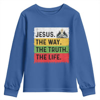 Jesus Christian Youth Sweatshirt The Way The Truth The Life Nativity Scene - Wonder Print Shop