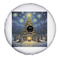 Nativity Scene Spare Tire Cover Christmas Starry Night Christian Jesus Baby Jesus Holiday - Wonder Print Shop