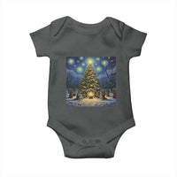 Nativity Scene Baby Onesie Christmas Starry Night Christian Jesus Baby Jesus Holiday - Wonder Print Shop