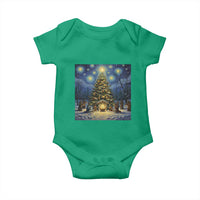 Nativity Scene Baby Onesie Christmas Starry Night Christian Jesus Baby Jesus Holiday - Wonder Print Shop