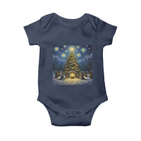 Nativity Scene Baby Onesie Christmas Starry Night Christian Jesus Baby Jesus Holiday - Wonder Print Shop
