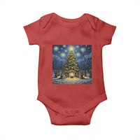 Nativity Scene Baby Onesie Christmas Starry Night Christian Jesus Baby Jesus Holiday - Wonder Print Shop