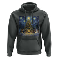 Nativity Scene Hoodie Christmas Starry Night Christian Jesus Baby Jesus Holiday - Wonder Print Shop