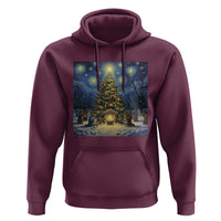 Nativity Scene Hoodie Christmas Starry Night Christian Jesus Baby Jesus Holiday - Wonder Print Shop