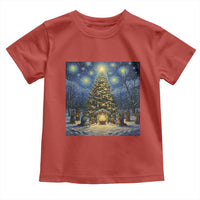 Nativity Scene Toddler T Shirt Christmas Starry Night Christian Jesus Baby Jesus Holiday - Wonder Print Shop
