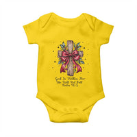 Jesus Christian Baby Onesie Cross Bible Verse Inspirational Christmas - Wonder Print Shop