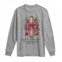 Jesus Christian Long Sleeve Shirt Cross Bible Verse Inspirational Christmas - Wonder Print Shop