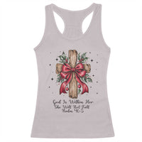 Jesus Christian Racerback Tank Top Cross Bible Verse Inspirational Christmas - Wonder Print Shop