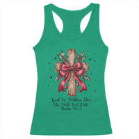 Jesus Christian Racerback Tank Top Cross Bible Verse Inspirational Christmas - Wonder Print Shop