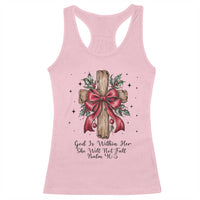 Jesus Christian Racerback Tank Top Cross Bible Verse Inspirational Christmas - Wonder Print Shop