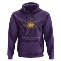 Jesus Christian Hoodie Let Your Light Shine Matthew 5:16 - Wonder Print Shop