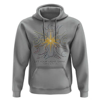 Jesus Christian Hoodie Let Your Light Shine Matthew 5:16 - Wonder Print Shop