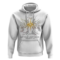 Jesus Christian Hoodie Let Your Light Shine Matthew 5:16 - Wonder Print Shop