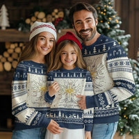 Jesus Christian Ugly Christmas Sweater Let Your Light Shine Matthew 5:16 - Wonder Print Shop