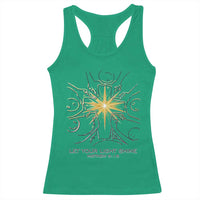 Jesus Christian Racerback Tank Top Let Your Light Shine Matthew 5:16 - Wonder Print Shop
