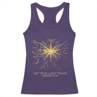 Jesus Christian Racerback Tank Top Let Your Light Shine Matthew 5:16 - Wonder Print Shop