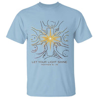 Jesus Christian T Shirt Let Your Light Shine Matthew 5:16 - Wonder Print Shop
