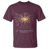 Jesus Christian T Shirt Let Your Light Shine Matthew 5:16 - Wonder Print Shop