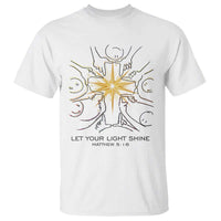 Jesus Christian T Shirt Let Your Light Shine Matthew 5:16 - Wonder Print Shop