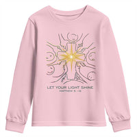 Jesus Christian Youth Sweatshirt Let Your Light Shine Matthew 5:16 - Wonder Print Shop