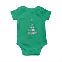 Jesus Christmas Baby Onesie Let Your Light Shine Matthew 5:16 - Wonder Print Shop