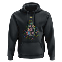 Jesus Christmas Hoodie Let Your Light Shine Matthew 5:16 - Wonder Print Shop