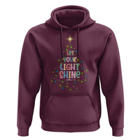 Jesus Christmas Hoodie Let Your Light Shine Matthew 5:16 - Wonder Print Shop