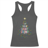Jesus Christmas Racerback Tank Top Let Your Light Shine Matthew 5:16 - Wonder Print Shop