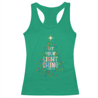 Jesus Christmas Racerback Tank Top Let Your Light Shine Matthew 5:16 - Wonder Print Shop