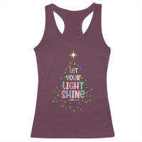 Jesus Christmas Racerback Tank Top Let Your Light Shine Matthew 5:16 - Wonder Print Shop