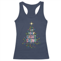 Jesus Christmas Racerback Tank Top Let Your Light Shine Matthew 5:16 - Wonder Print Shop