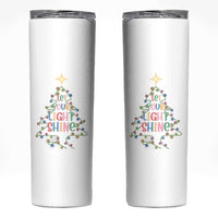 Jesus Christmas Skinny Tumbler Let Your Light Shine Matthew 5:16 - Wonder Print Shop