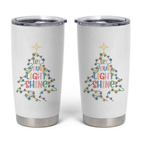 Jesus Christmas Tumbler Cup Let Your Light Shine Matthew 5:16 - Wonder Print Shop